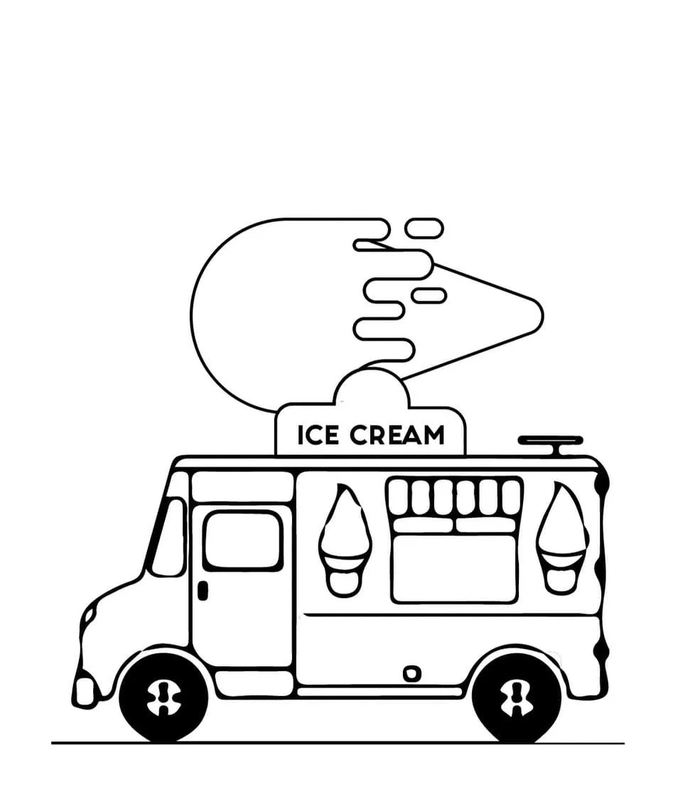 Eiswagen Ausmalbilder 46