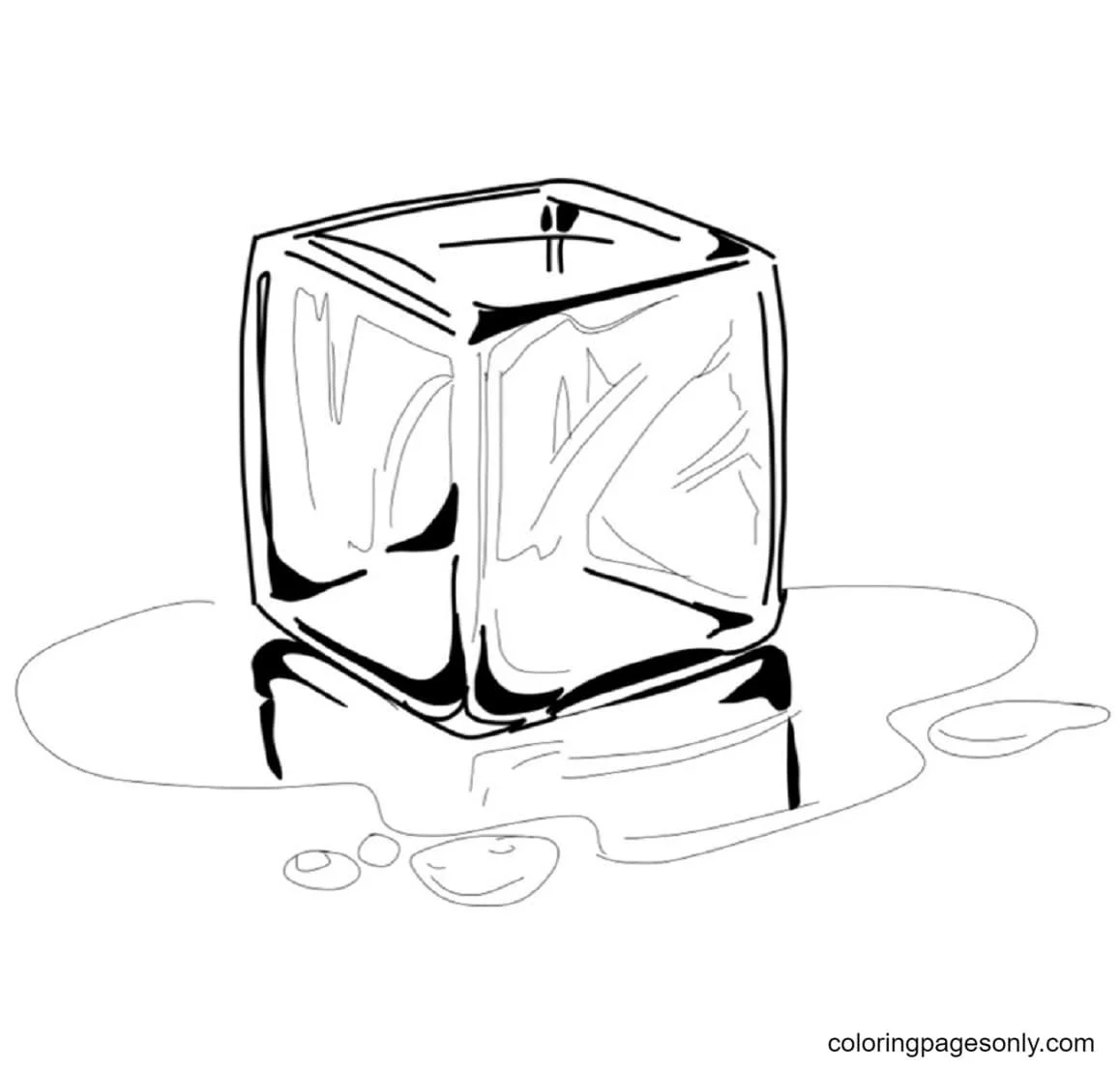Ice Cube Coloring Pages 13