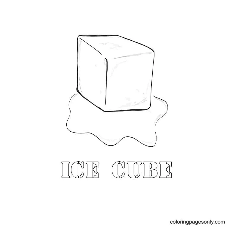 Ice Cube Coloring Pages 16