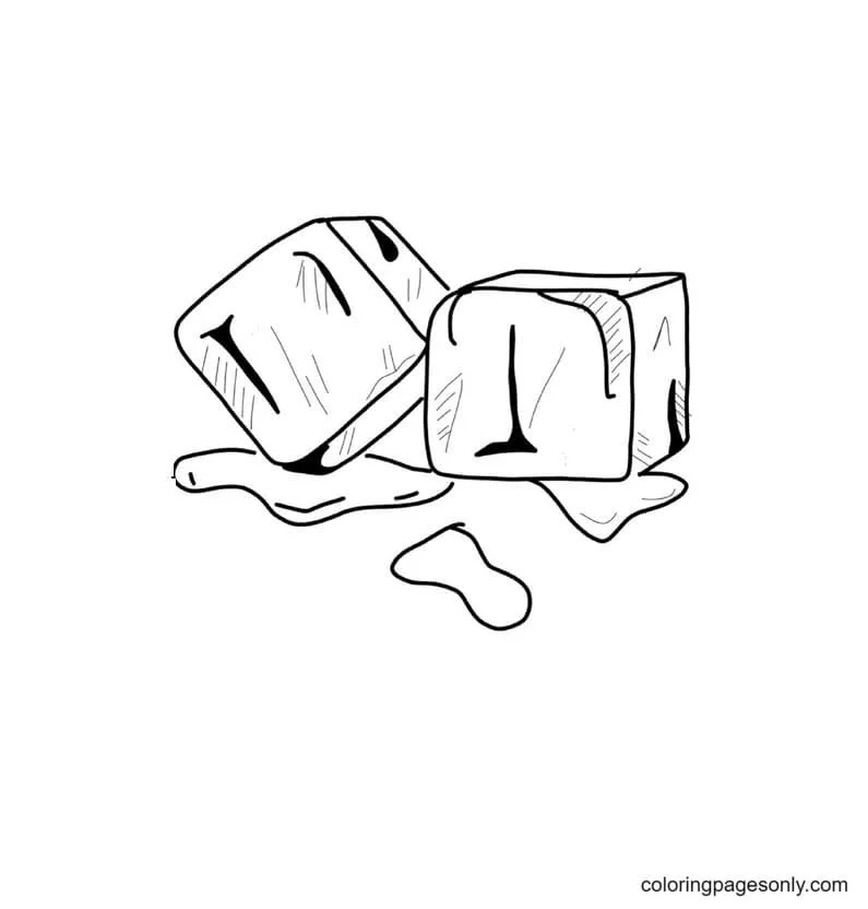 Ice Cube Coloring Pages 7