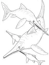 Ichthyosaur Coloring Pages 8