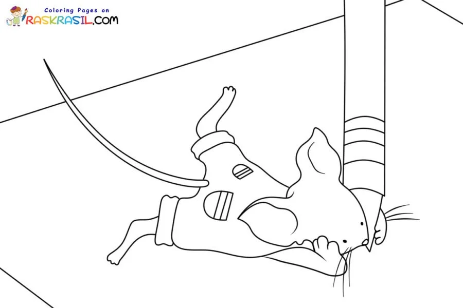 Se voce der um biscoito a um rato Para Colorir 7