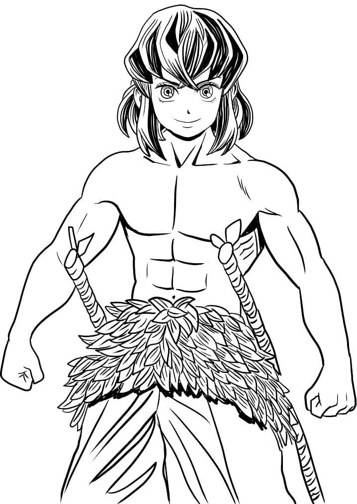 Inosuke Coloring Pages 16