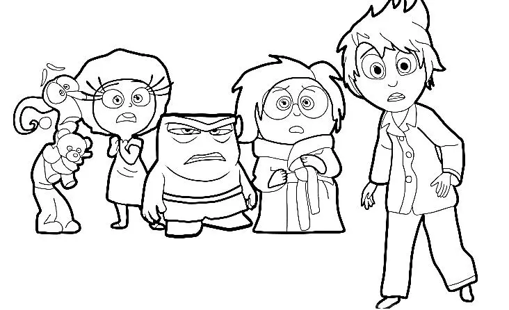 Inside Out 2 coloring pages 13