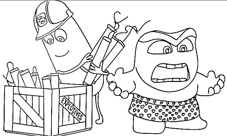 Inside Out 2 coloring pages 18