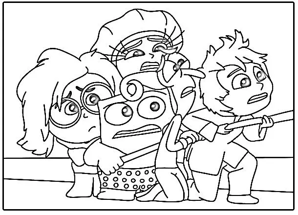 Inside Out 2 coloring pages 25