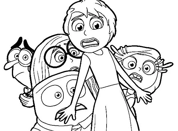 Inside Out 2 coloring pages 28