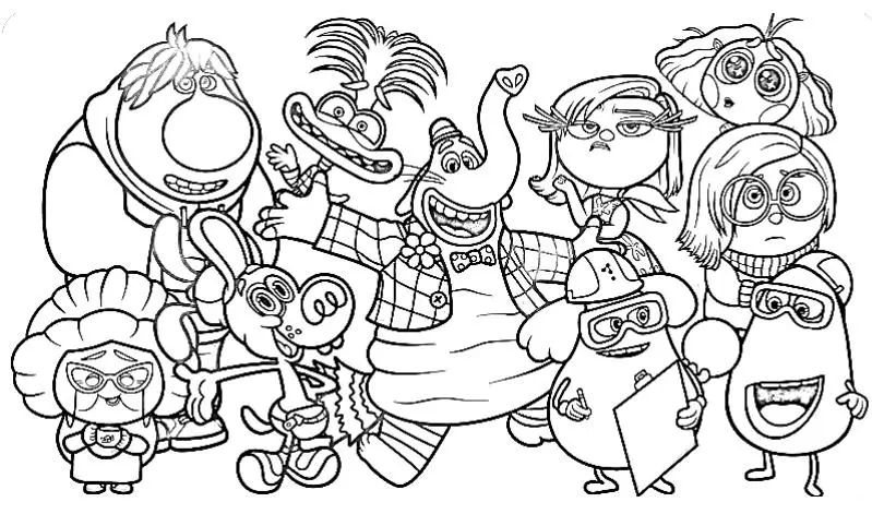 Inside Out 2 coloring pages 3