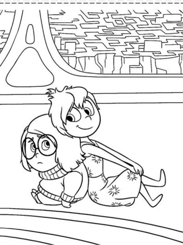 Inside Out 2 coloring pages 43