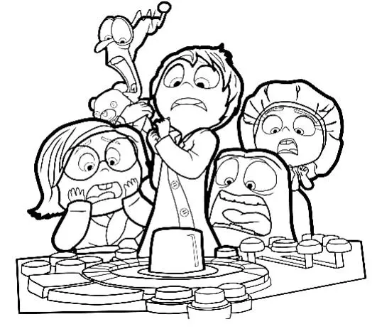 Inside Out 2 coloring pages 7