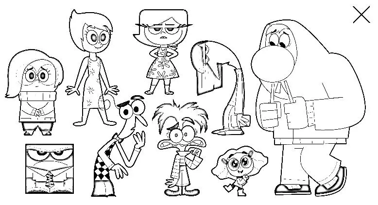 Inside Out 2 coloring pages 9