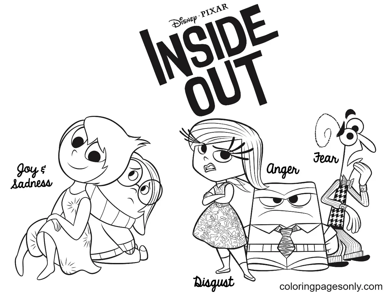Inside Out Coloring Pages 42