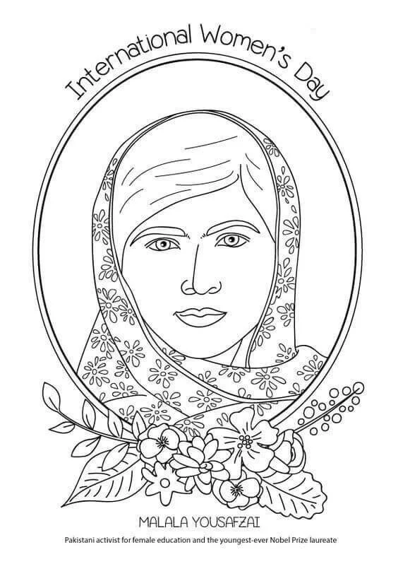 International Women s Day Coloring Pages 11