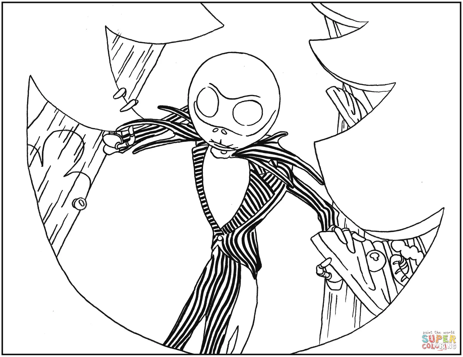 Jack Skellington Para Colorear 24