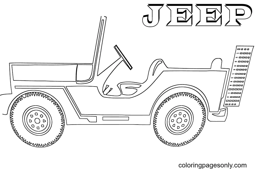 Jeep Coloring Pages
