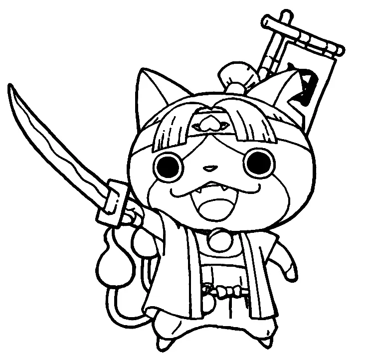 Desenhos de Jibanyan Para Colorir 4