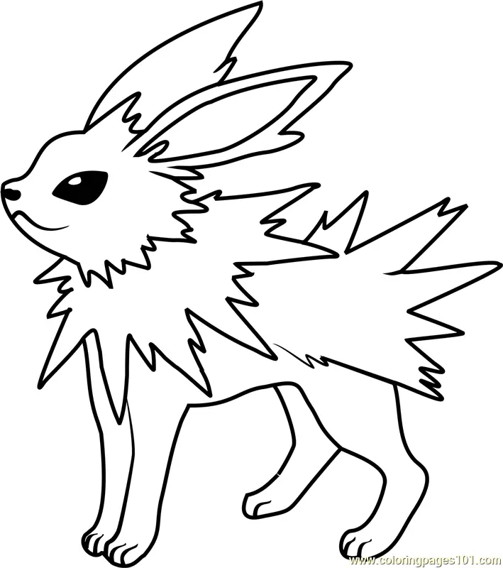 Jolteon Coloring Pages 2