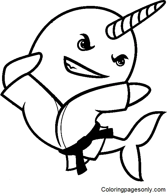 Desenhos de Karate Para Colorir 26