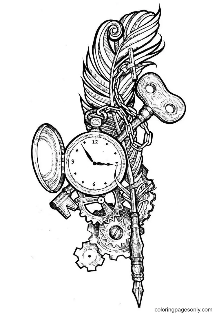 Key Coloring Pages 11