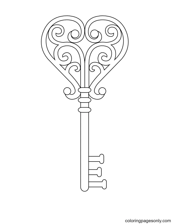 Key Coloring Pages 22