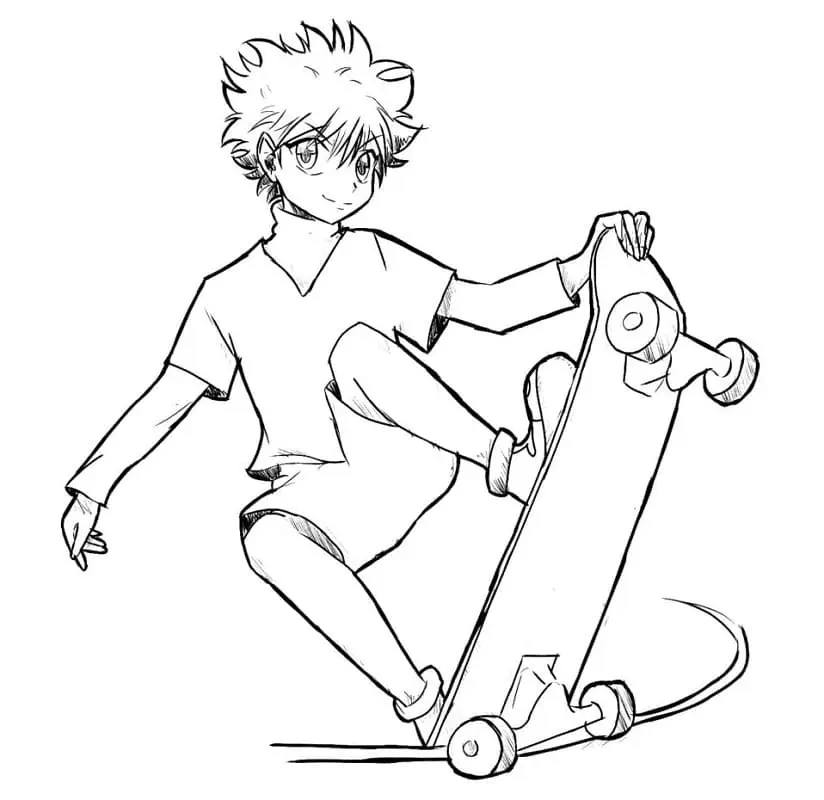 Killua Zoldyck Coloring Pages 36