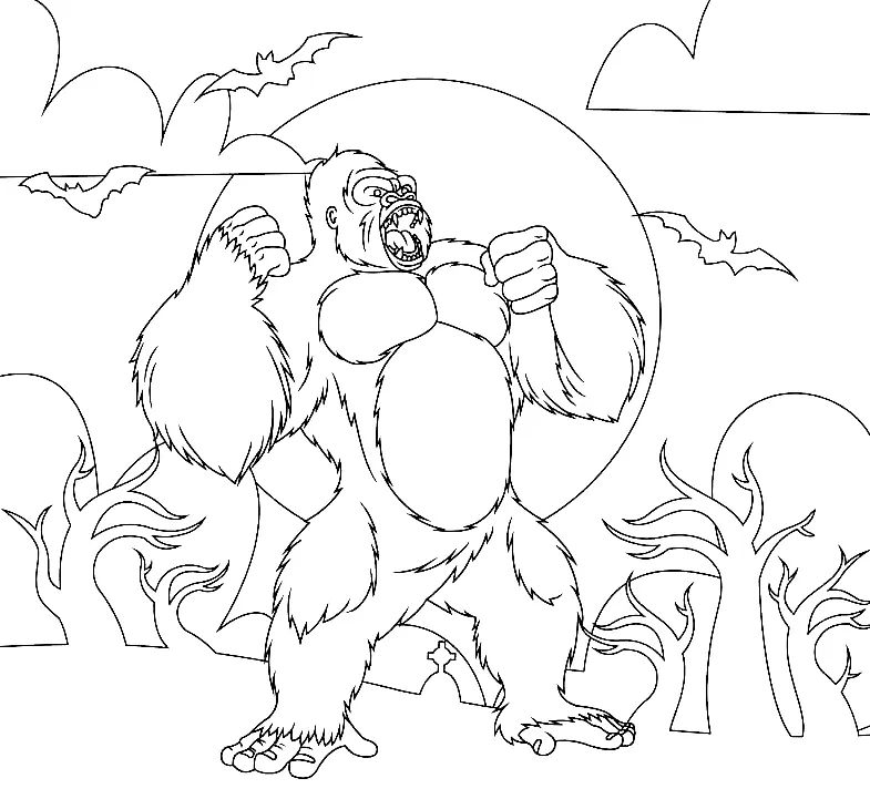 King Kong Ausmalbilder 10