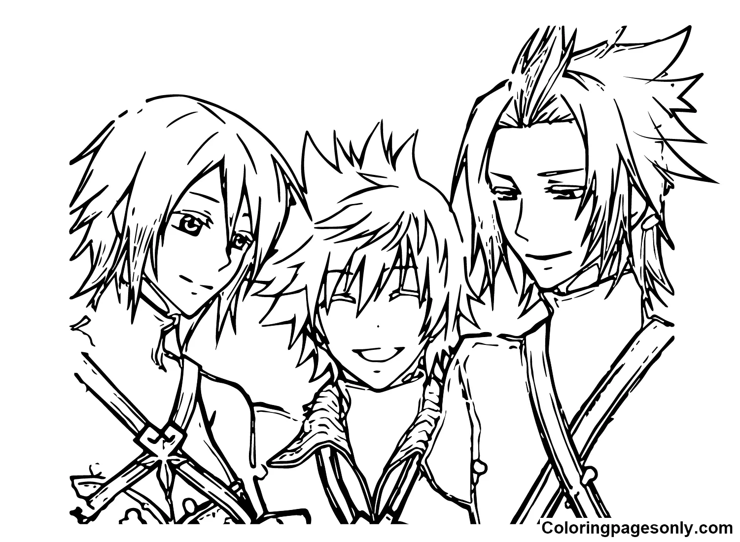 Kingdom Hearts Para Colorear 17
