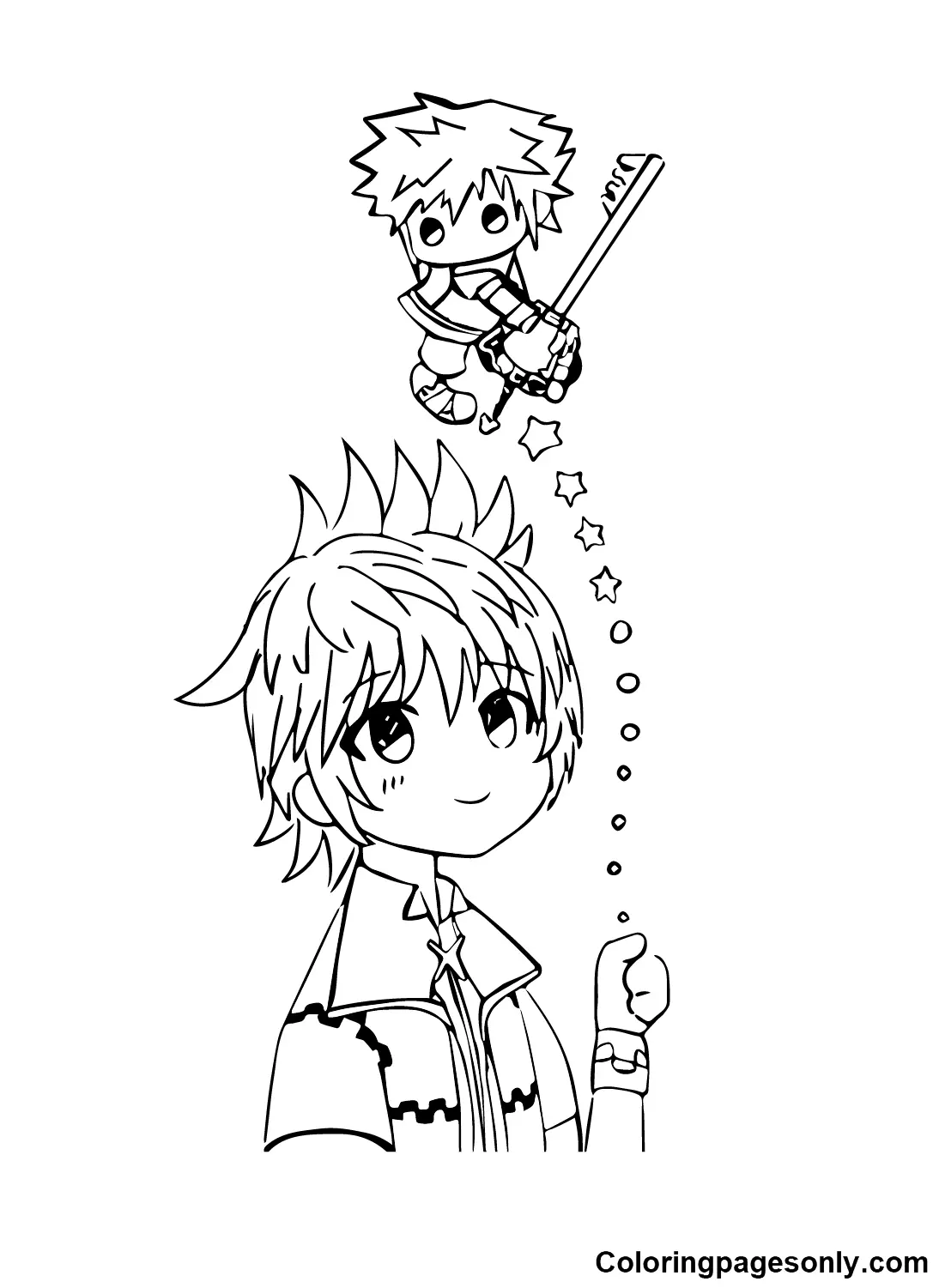 Kingdom Hearts Para Colorear 25