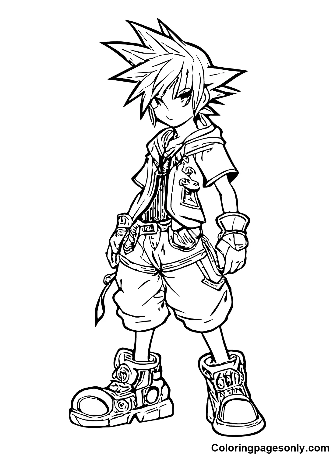 Kingdom Hearts Para Colorear 9