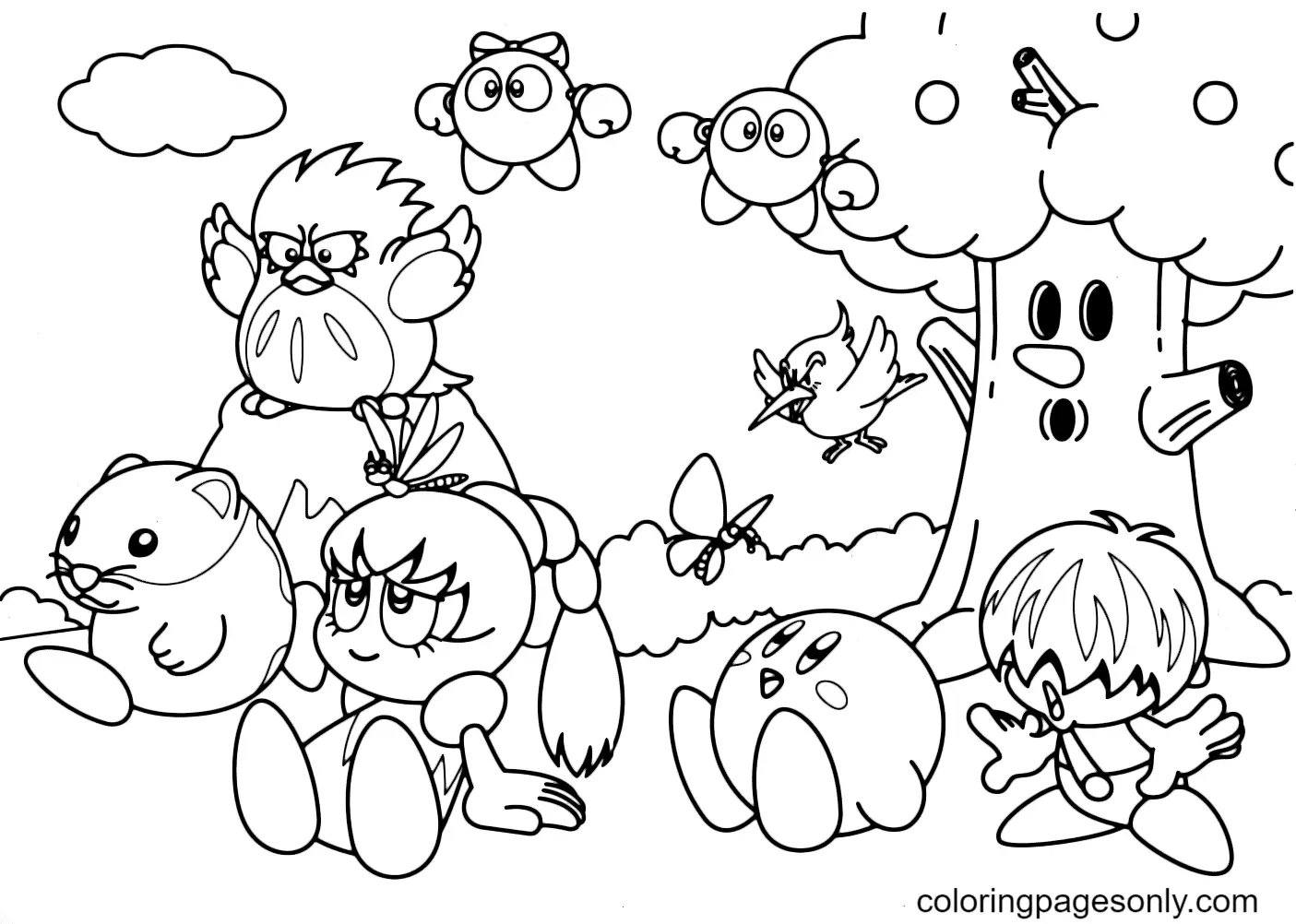 Kirby Coloring Pages 14