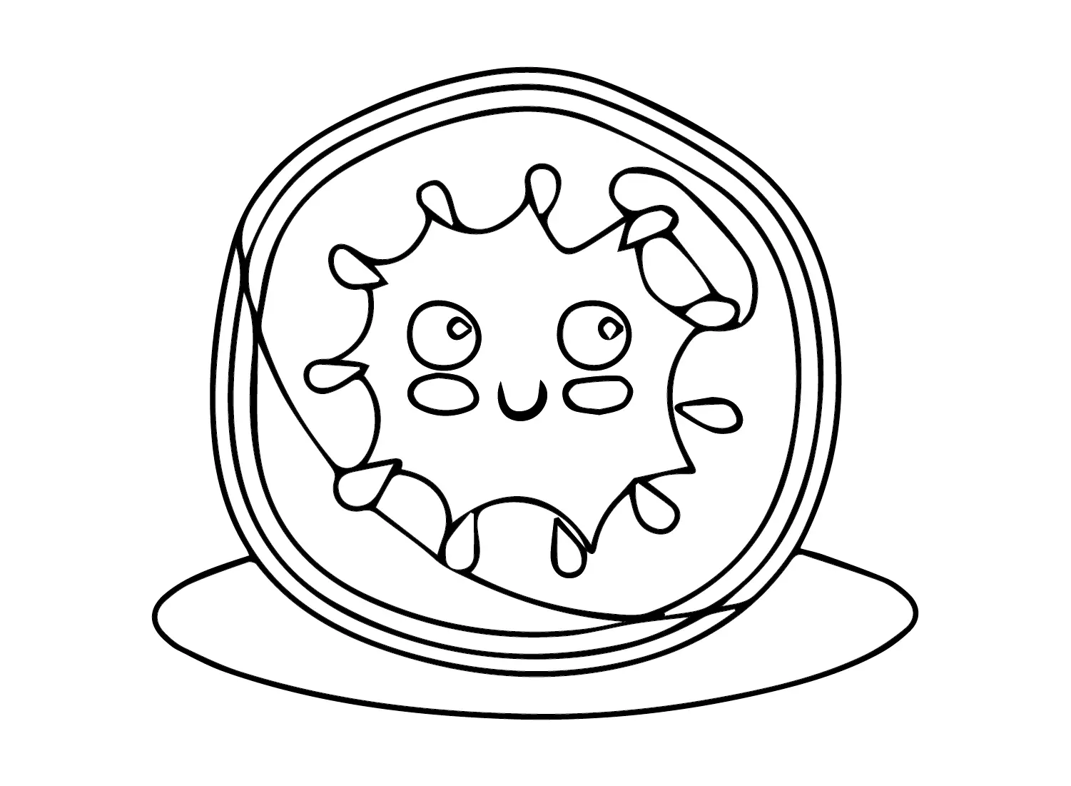 Kiwi Fruit Coloring Pages 11