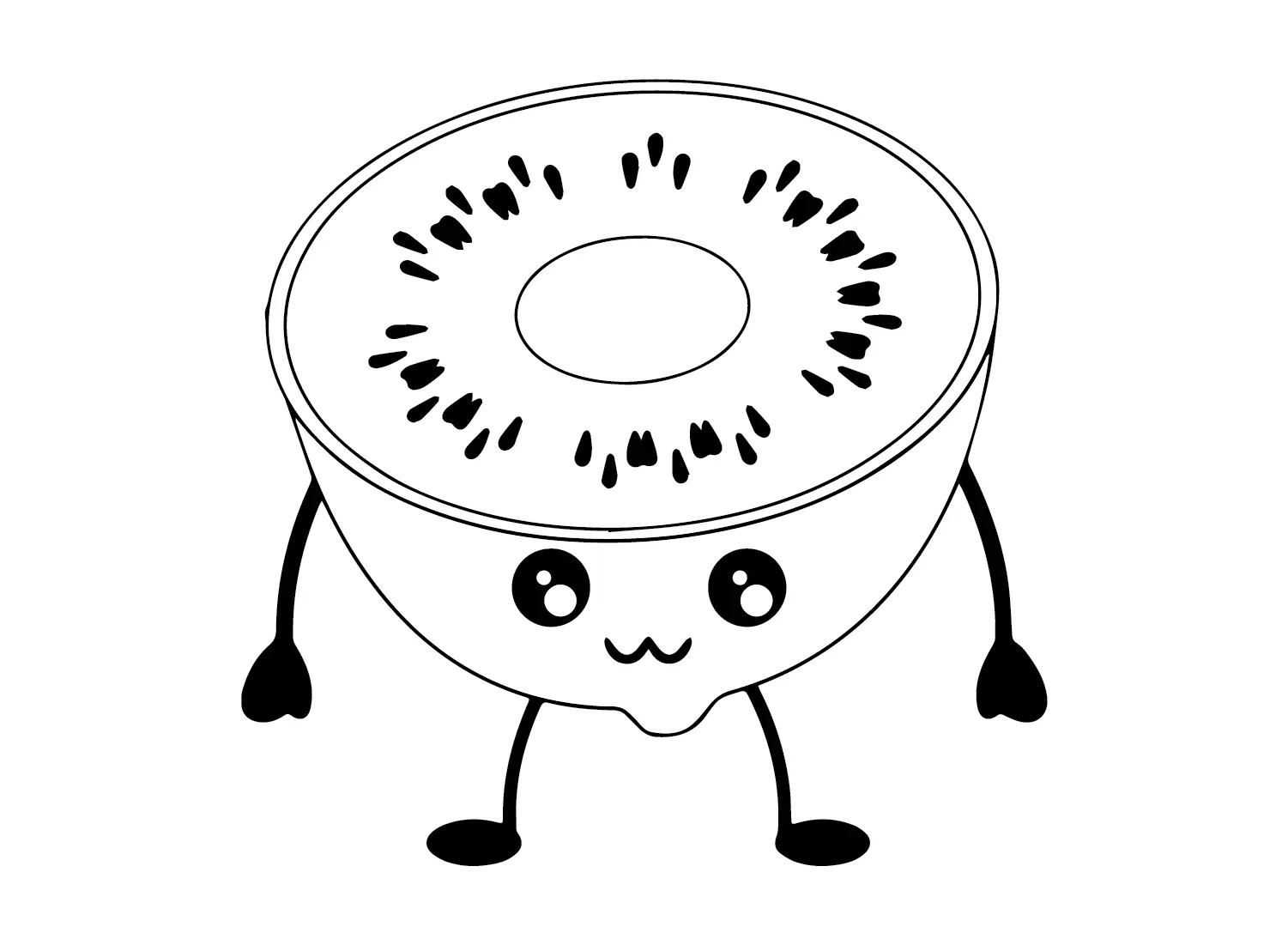 Kiwi Fruit Coloring Pages 12