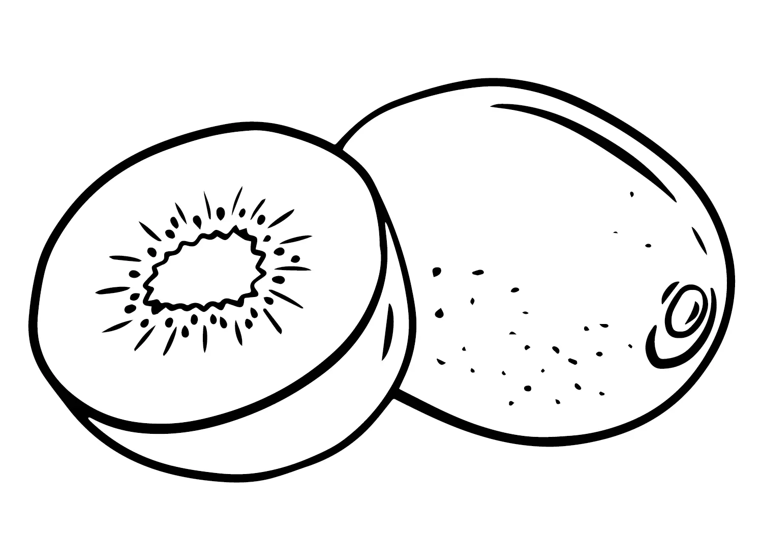 Kiwi Fruit Coloring Pages 13