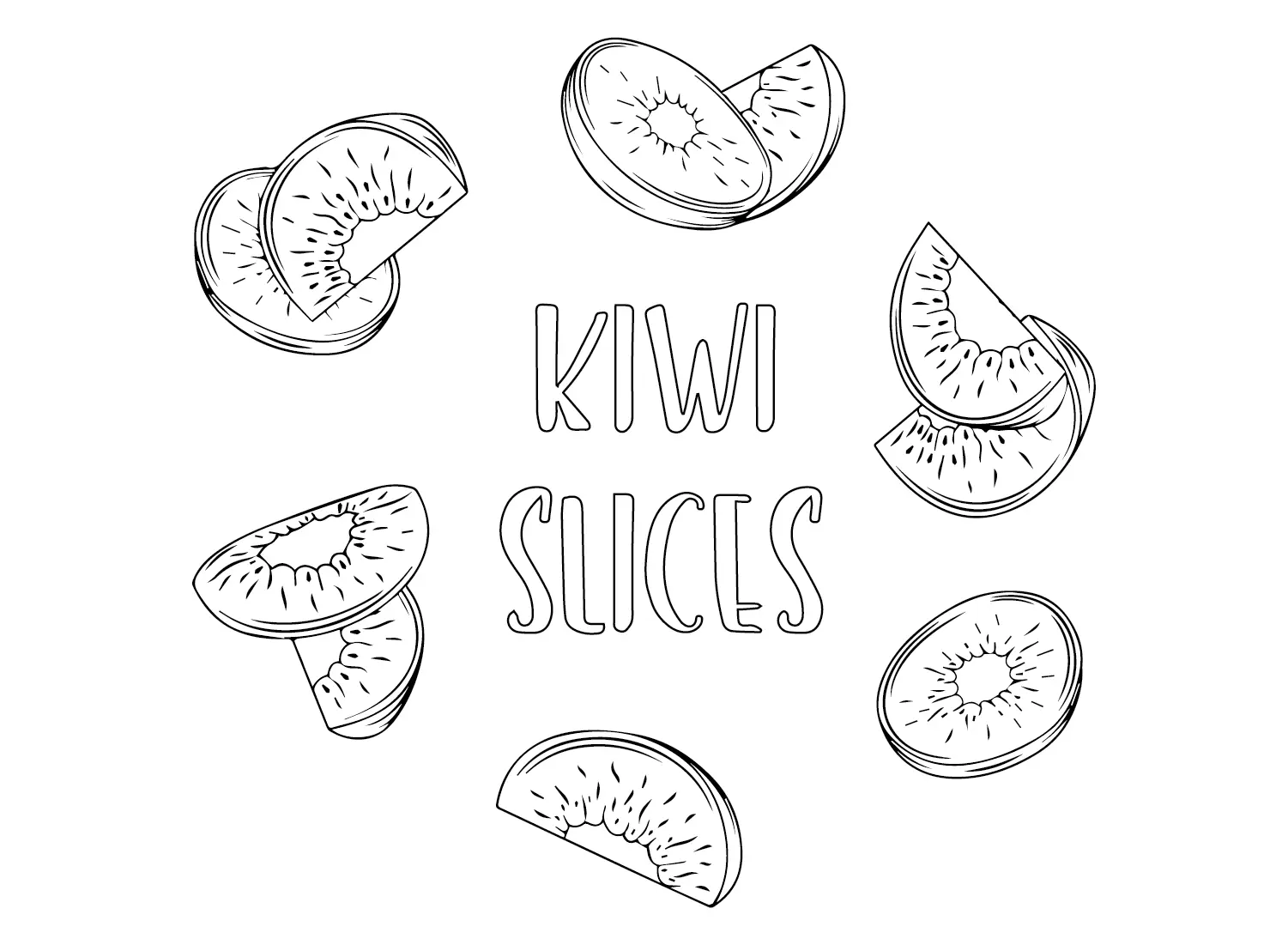 Kiwi Fruit Coloring Pages 15