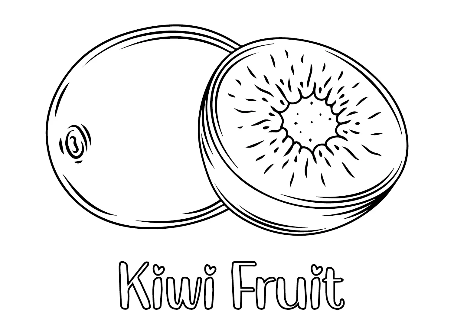 Kiwi Fruit Coloring Pages 16