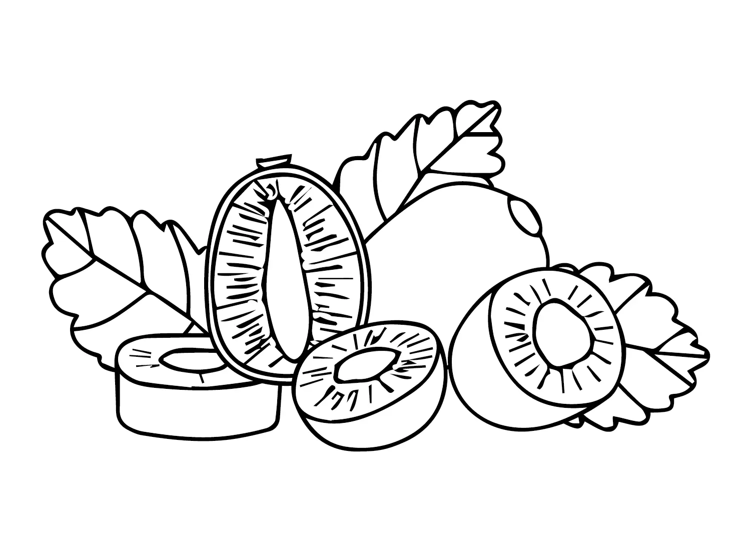 Kiwi Fruit Coloring Pages 25