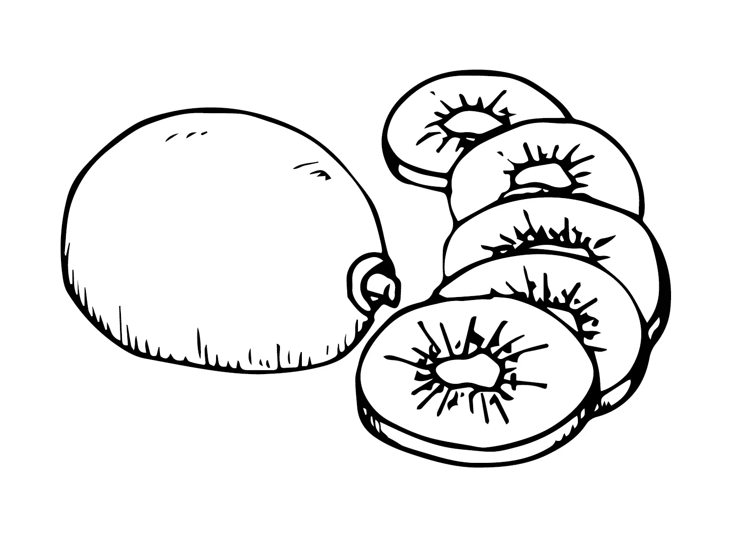 Kiwi Fruit Coloring Pages 26