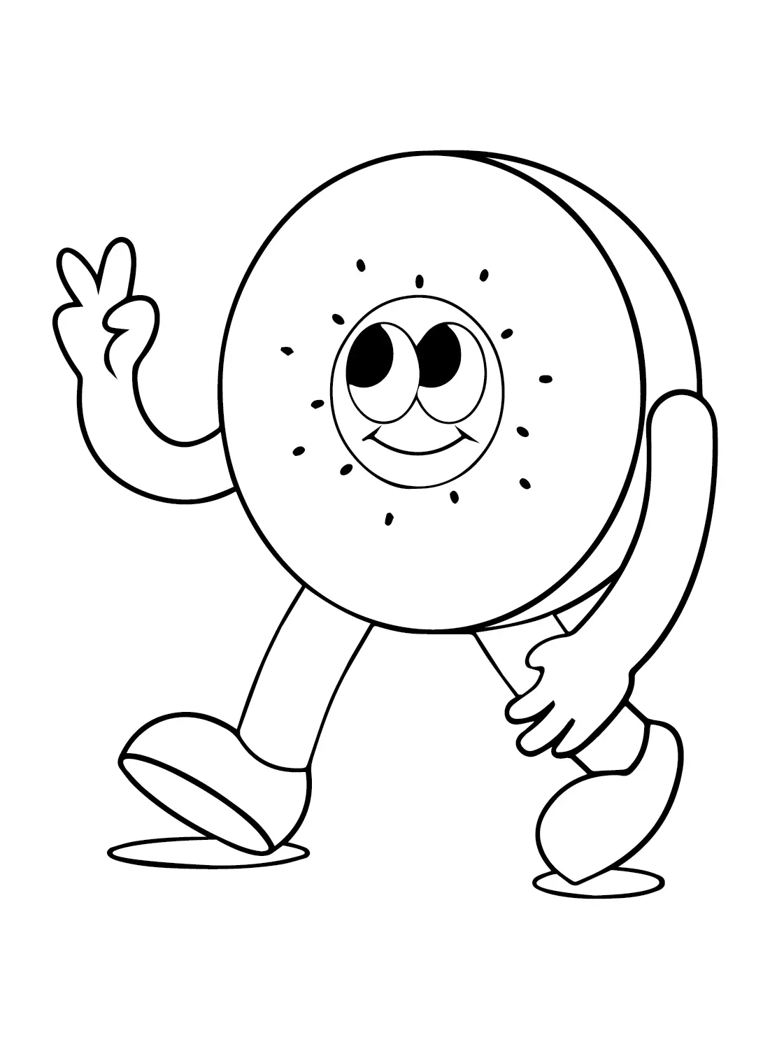 Kiwi Fruit Coloring Pages 5