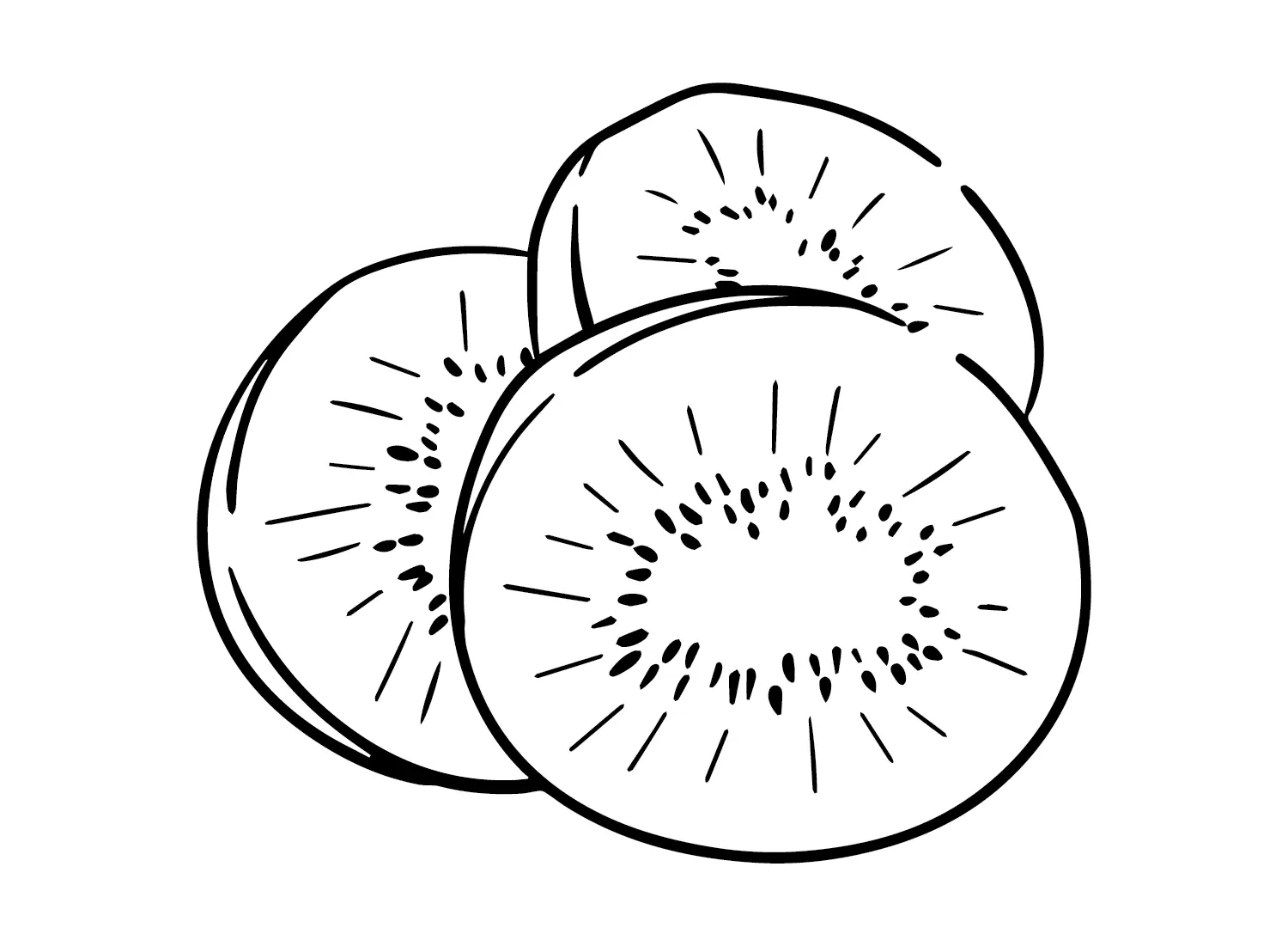 Kiwi Fruit Coloring Pages 9