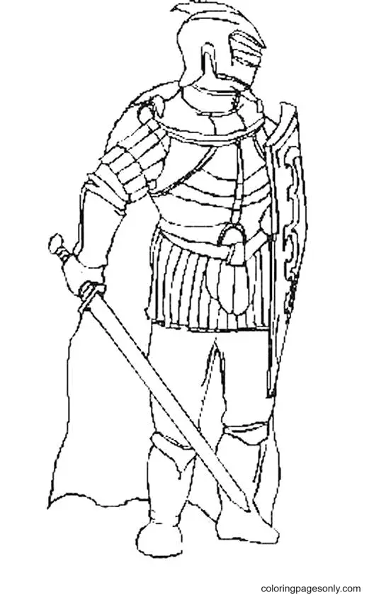 Knight Coloring Pages 39