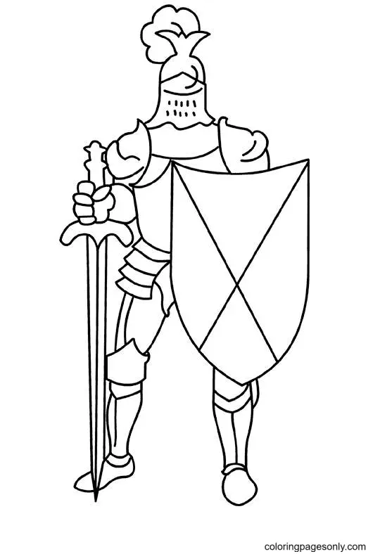 Knight Coloring Pages 61