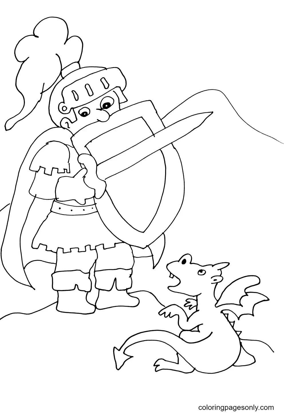 Knight Coloring Pages 70