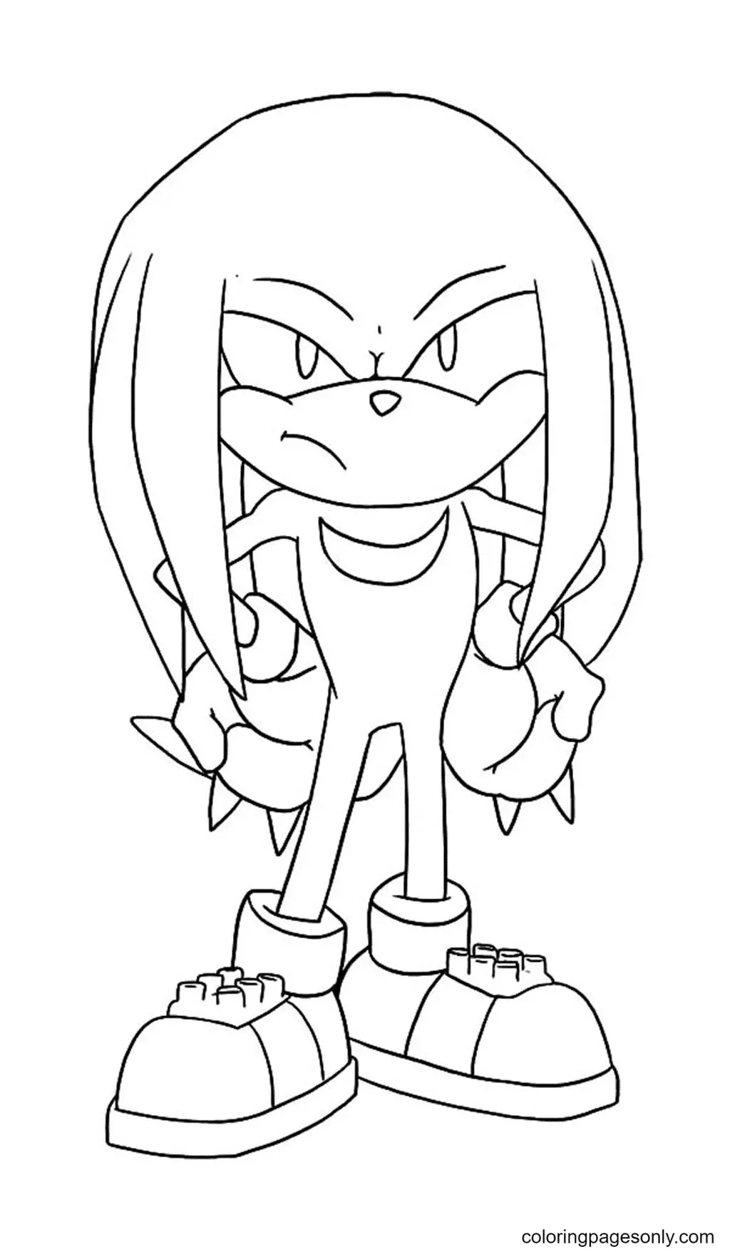 Knuckles Para Colorear 27