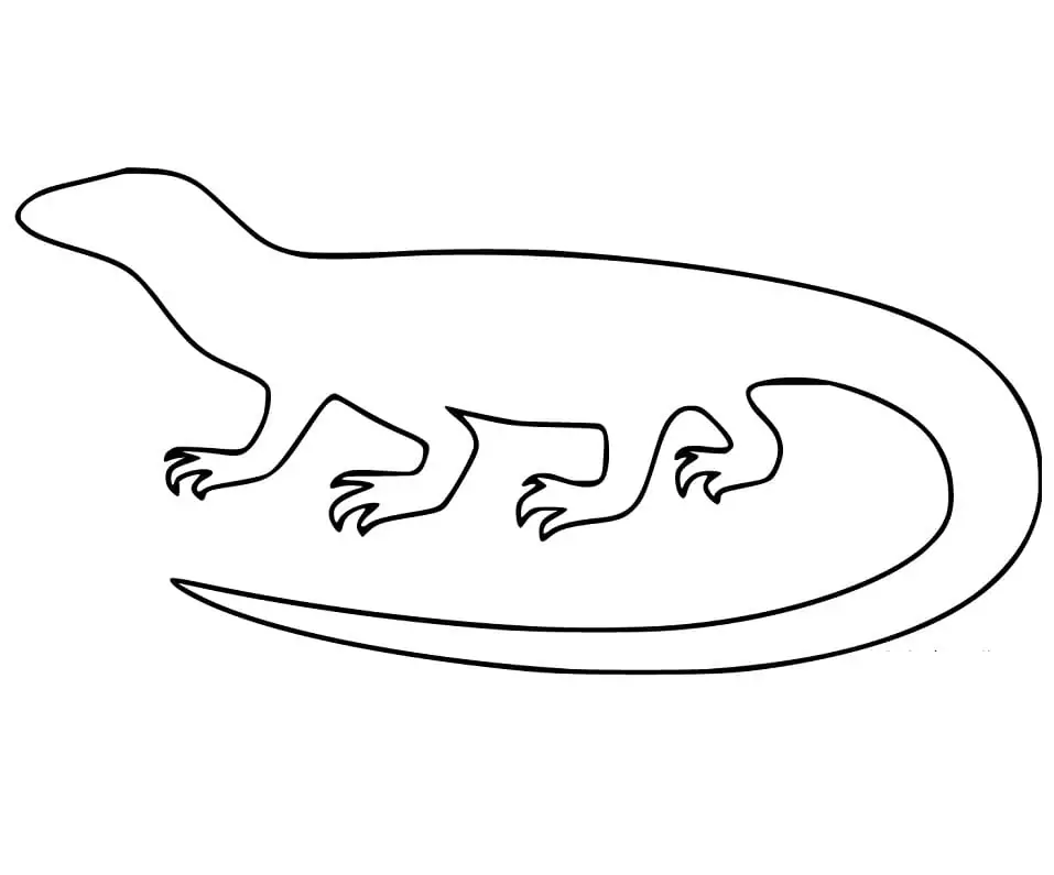 Komodo Dragon Coloring Pages 16