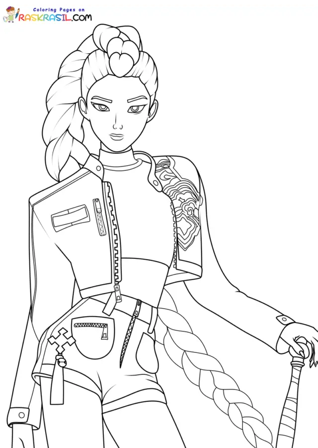 KPop Demon Hunters Coloring Pages 2