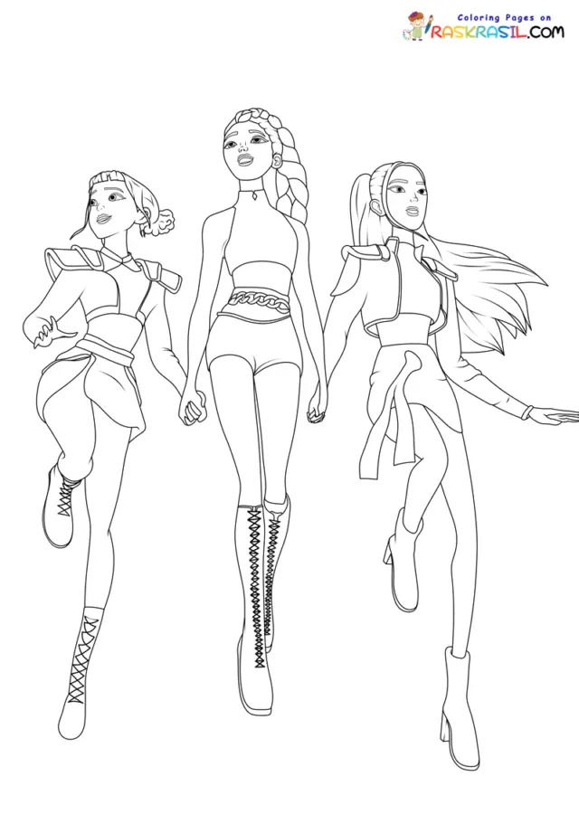 KPop Demon Hunters Coloring Pages 4