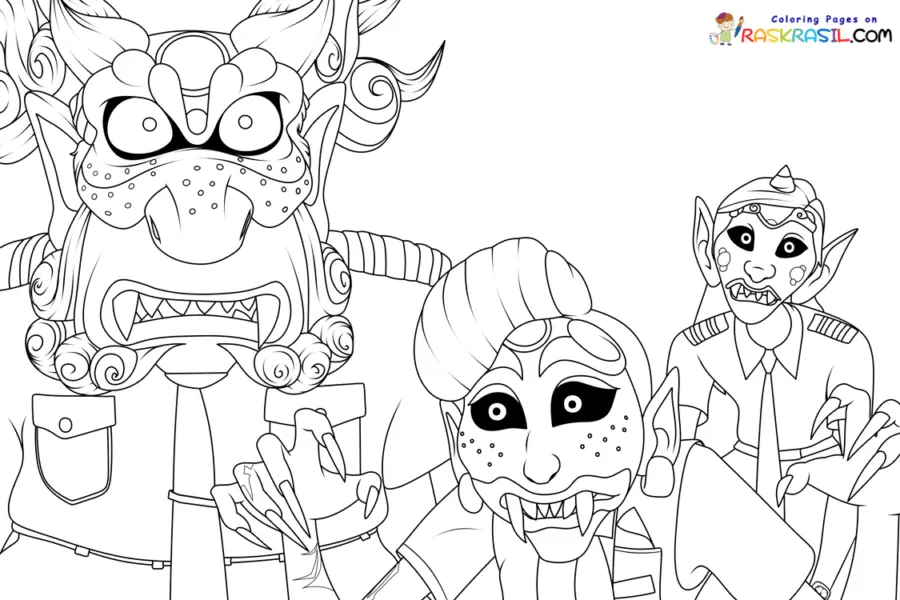 KPop Demon Hunters Coloring Pages 6