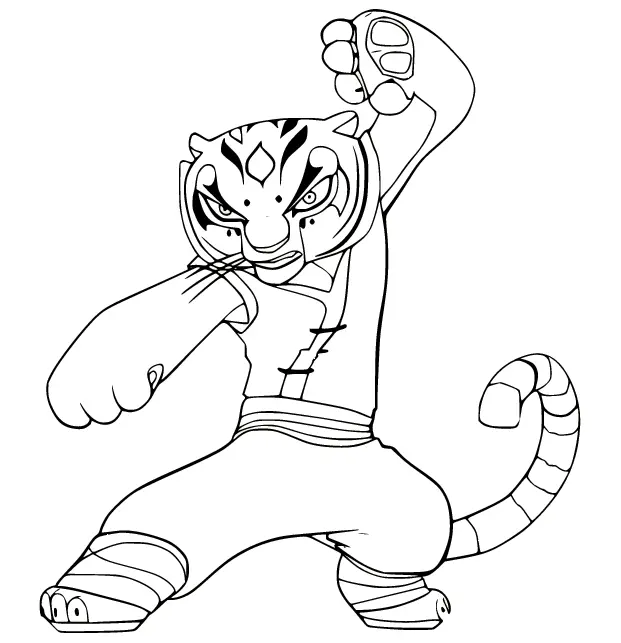 Kung Fu Panda Coloring Pages 13