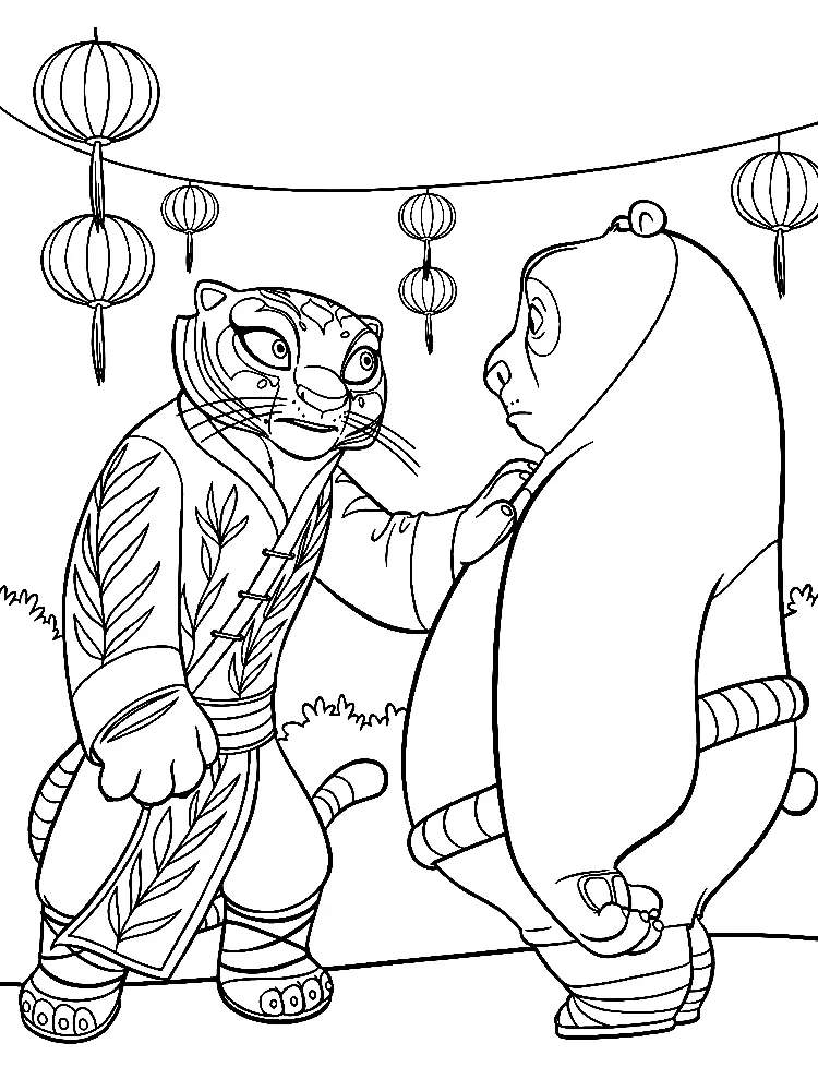 Kung Fu Panda Coloring Pages 18