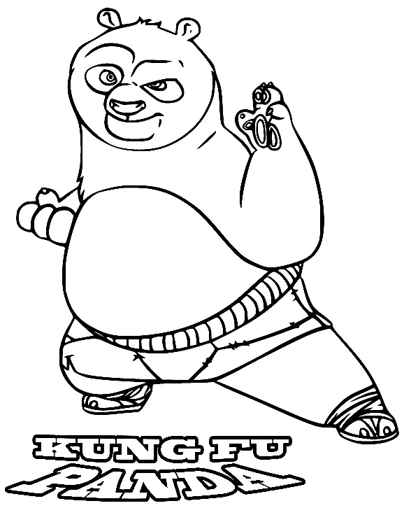 Kung Fu Panda Coloring Pages 33